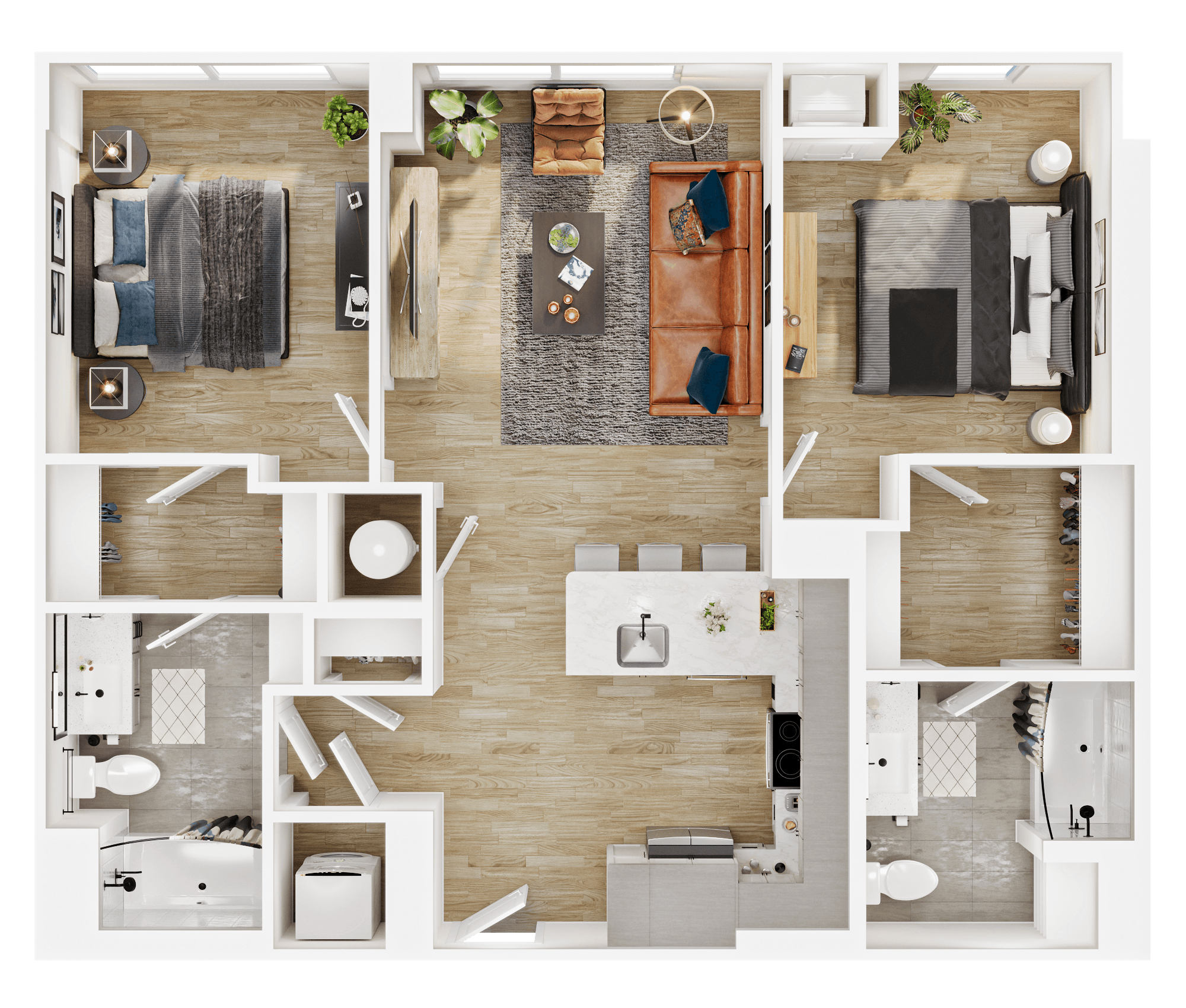 Floor plan layout diagram for B6